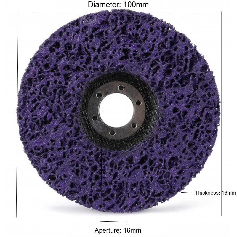 1PC 100 115 125mm Abrasive Strip Disc for Angle Grinder Paint Rust Removal Coral Poly Wheel