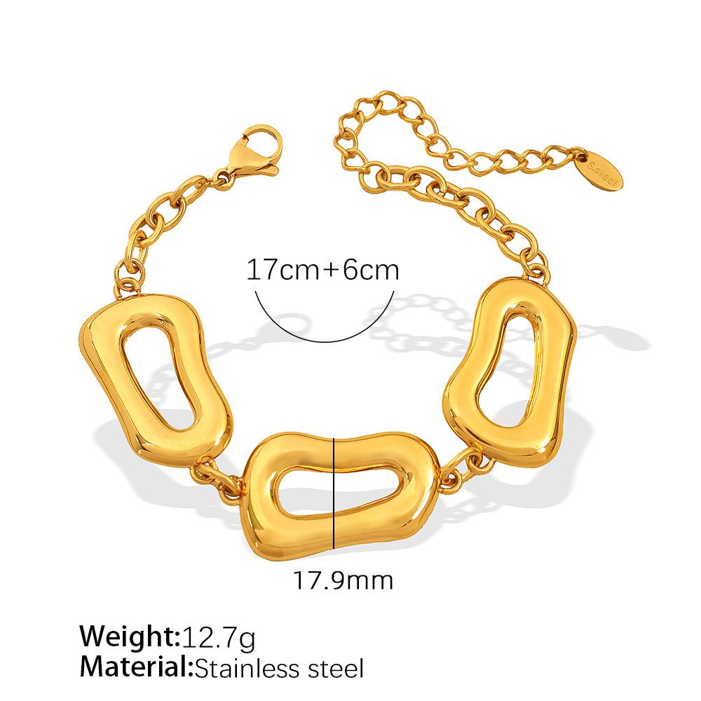 

European and American Personality Exaggerated Minimalist Style Thick Chain Necklace Bracelet Niche Designer Short Neck Chain 2026