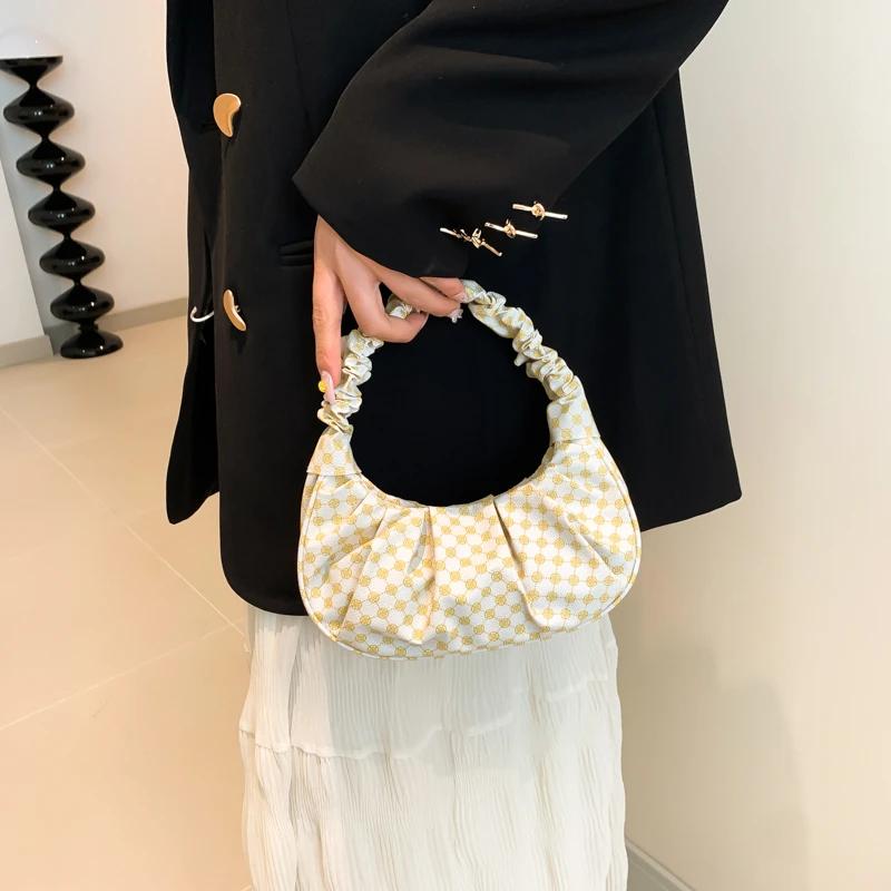 Women's Soft Zipper Bags Sewing Line High-Quality Interior Shoulder Bags Fashion