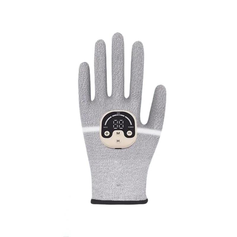 

Профессиональные массажные перчатки EMS из серебряного волокна для лица/тела - 10 режимов 25 уровней, USB-зарядка, против морщин и для снятия усталости