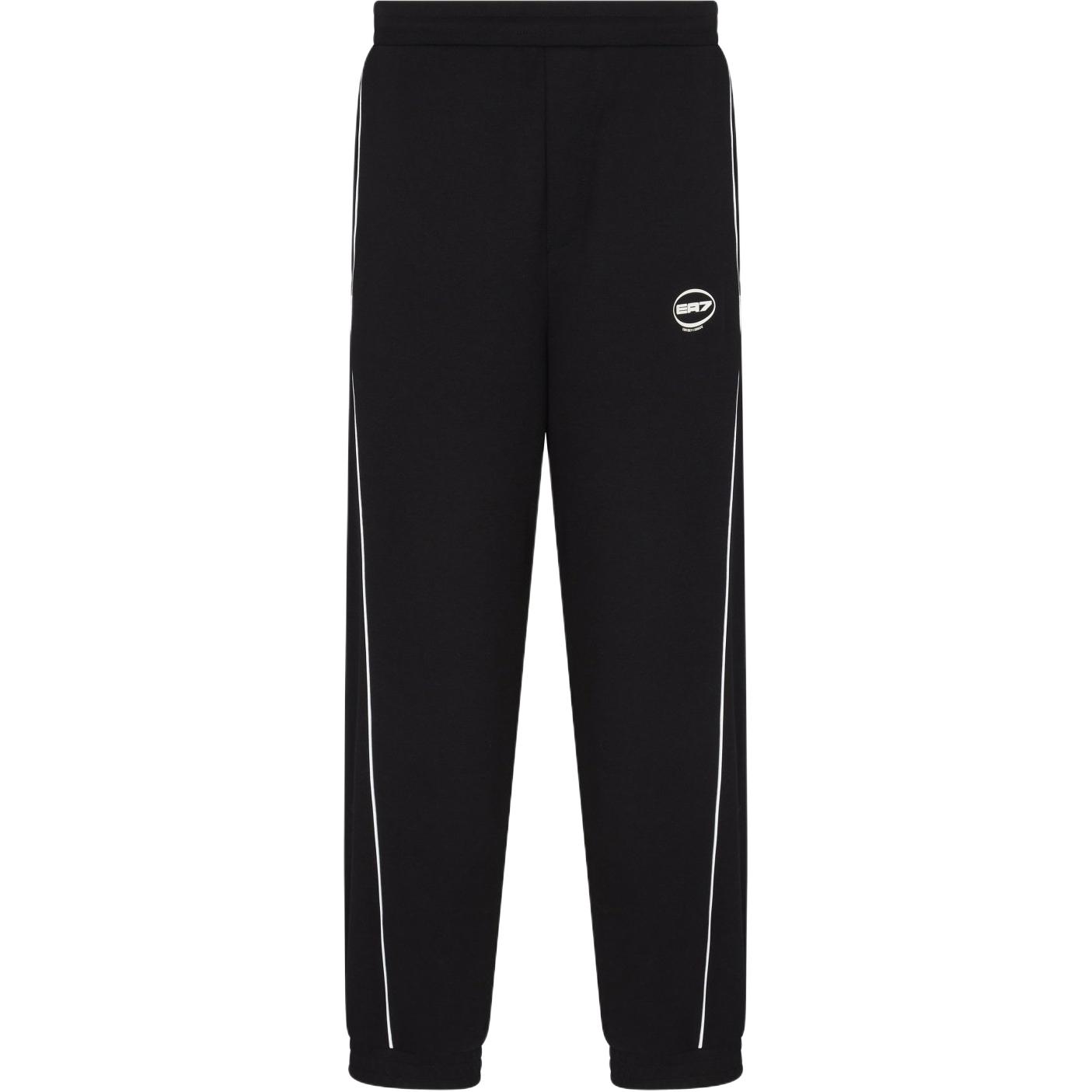 Emporio Armani EA7 Elastic Waist Side Pocket Logo Tape Long Pants Stretch Cotton Blend Jogging Pants Men bottoms 7M000987-AF12660-UC001 S