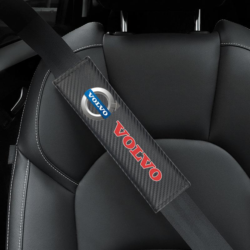 2pcs Cotton flannel carbon fiber protection Cover case For Volvo XC60 XC90 S60 V50 V60  V70 V90 S90 Accessories