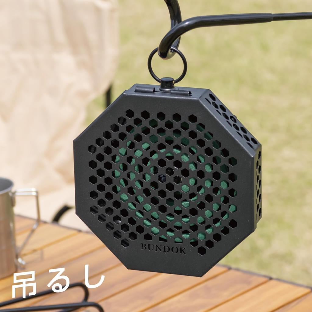 BUNDOK Mosquito Coil Holder BD-307, Insect Repellent, Dual-Use, Stand or Hanging