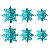 6Pcs Christmas Snowflake Ornaments 3D Large Iridescent Paper Snowflakes Hanging Decoration for Winter Wonderland Christmas Party Holiday New Year Home