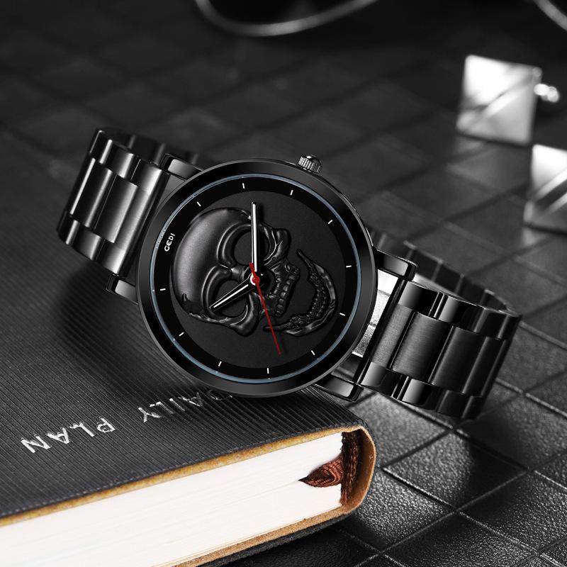 Trendy Skull Watch Ladies Niche Creative Stainless Steel Watch Waterproof Premium Watch