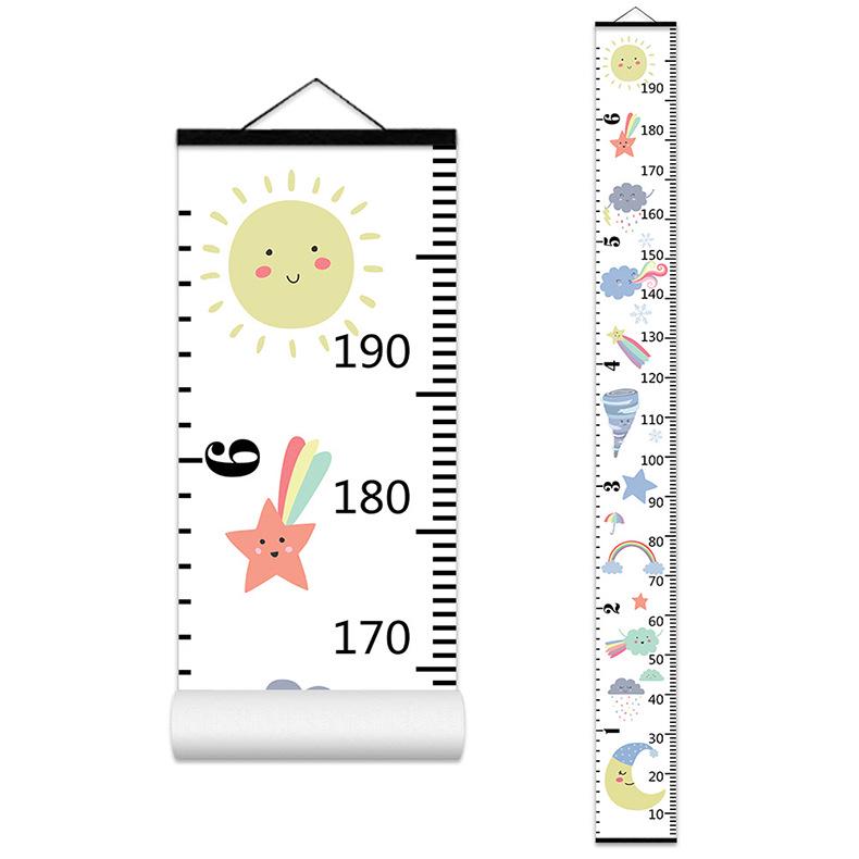 Nordic Style Children's Height Chart - Decorative Wall Hanging Measuring Sticker