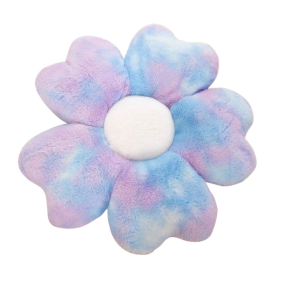 Colorful Flower Plush Pillow Fluffy Cherry Blossom Mat Kawaii Petals Seat Cushion  Kids Room