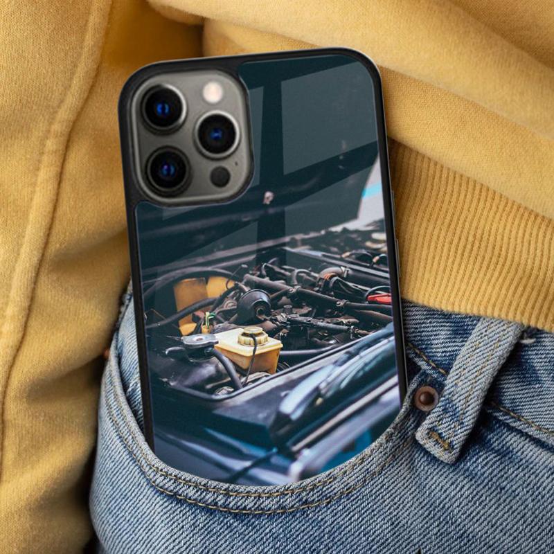 Car Parts Auto Mechanic Soft Phone Case for iPhone 17 Air 16e Pro Max 15 Pro 13 14 Plus 11 12 MagSafe Magnetic Coque