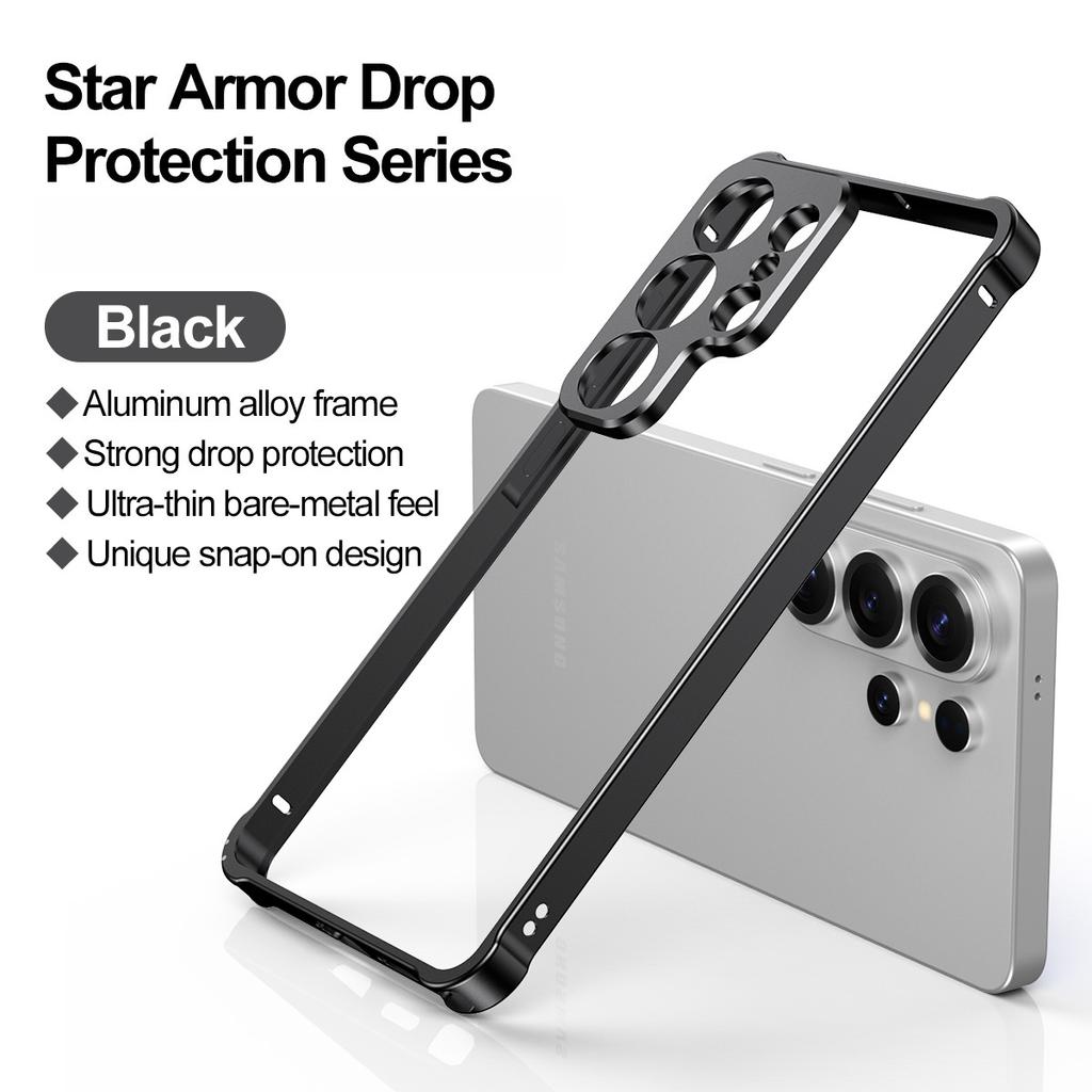 Ultra Slim Aluminium Alloy Frame Bumper Case for Samsung Galaxy S26 Ultra S26 Plus S26+ Alloy Metal Lens Protector Hard Cover