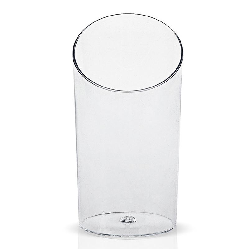 20Pcs 70Ml Reutilizável Cilindro Sobremesa Copos Plástico Mini Iogurte Mousse Sobremesa Copo