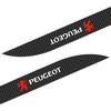 For Peugeot 2pcs Carbon Car Door Side Skirt Sill Stripe Sticker Decals Styling For Peugeot 206 307 308 3008 207 208 407 508 2008