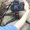 TE194 Desktop General Aluminium Alloy Tripod Portable Mobile Phone Camera Bracket for Video Shooting