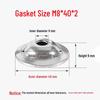 Stainless Steel Bowl-Shaped Adjustable Foot Washer for Pot Lids