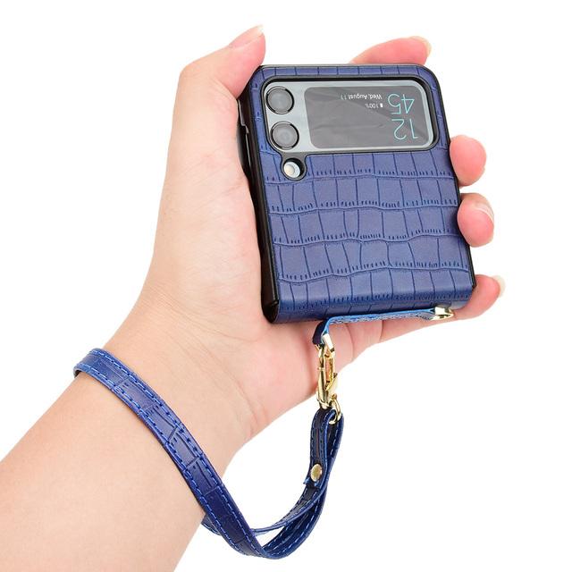 Anti -Scratch Slim Leather Wallet Case For Samsung Galaxy Z Flip 4 5g Flip4 Flip3 Flip 3 Non -Fingerprint Folding Design Cases