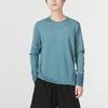 Nike Solid Color Training Sports Crew Neck Long Sleeve T-Shirt Men Tops Blue-Gray DD5650-058