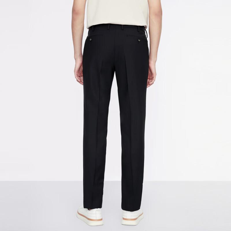 Jiumuwang Men's Wool & Silk Blend Suit Pants