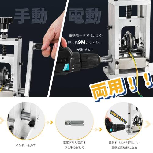 Hanchen Manual Wire Stripper, Suitable for 2-30mm Wires, Smooth Stripping, Screw Mountable on a Desktop, Compact and Portable, Cable Stripper, Electr