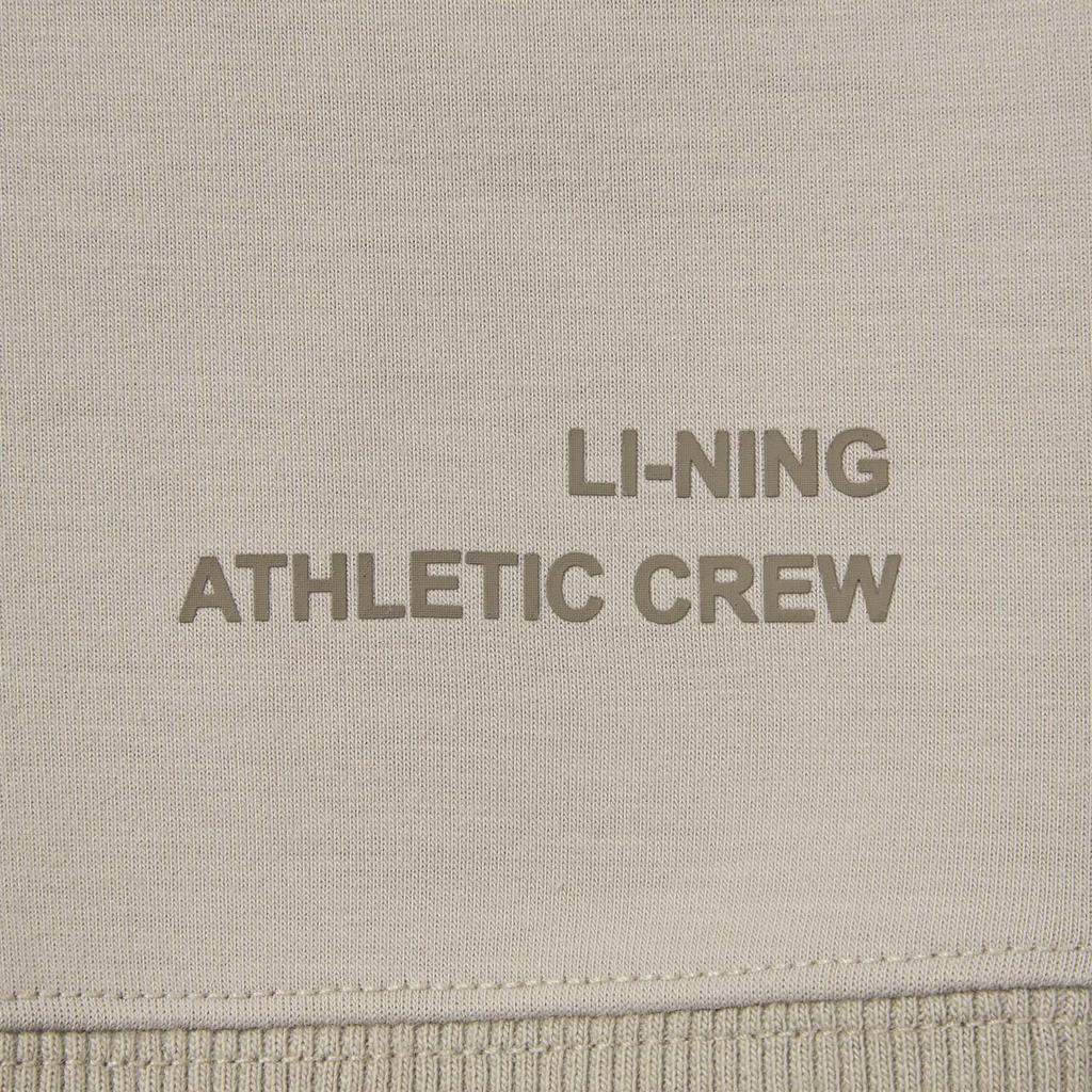 Li Ning Fitness Series Round Neck Logo Letter Stitched Sports Sweatshirt Men sweatshirt AWDW389-6
