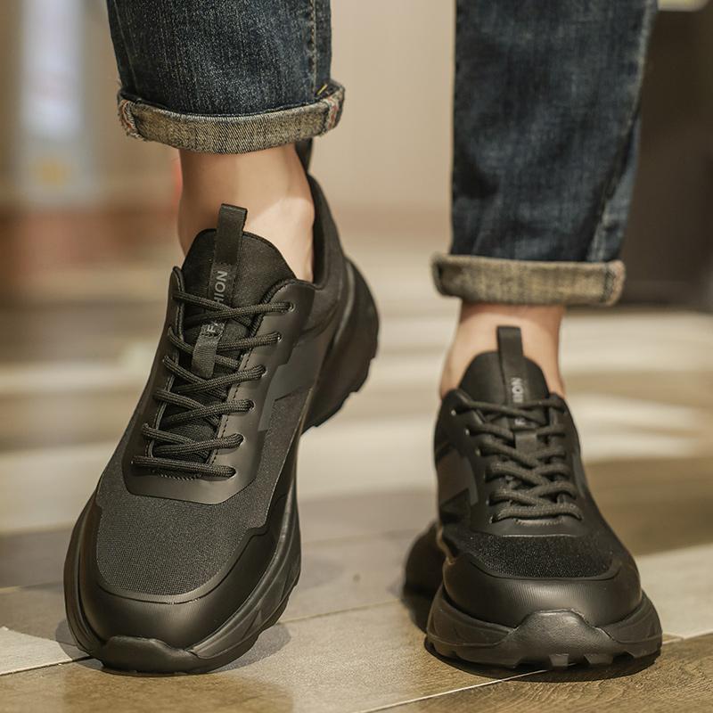 Fashion New Design Leisure Sneakers Training Tennis Shoes Genuine Leather Men's Walking Footwear Casual Shoes Versatile Fashion Trainers