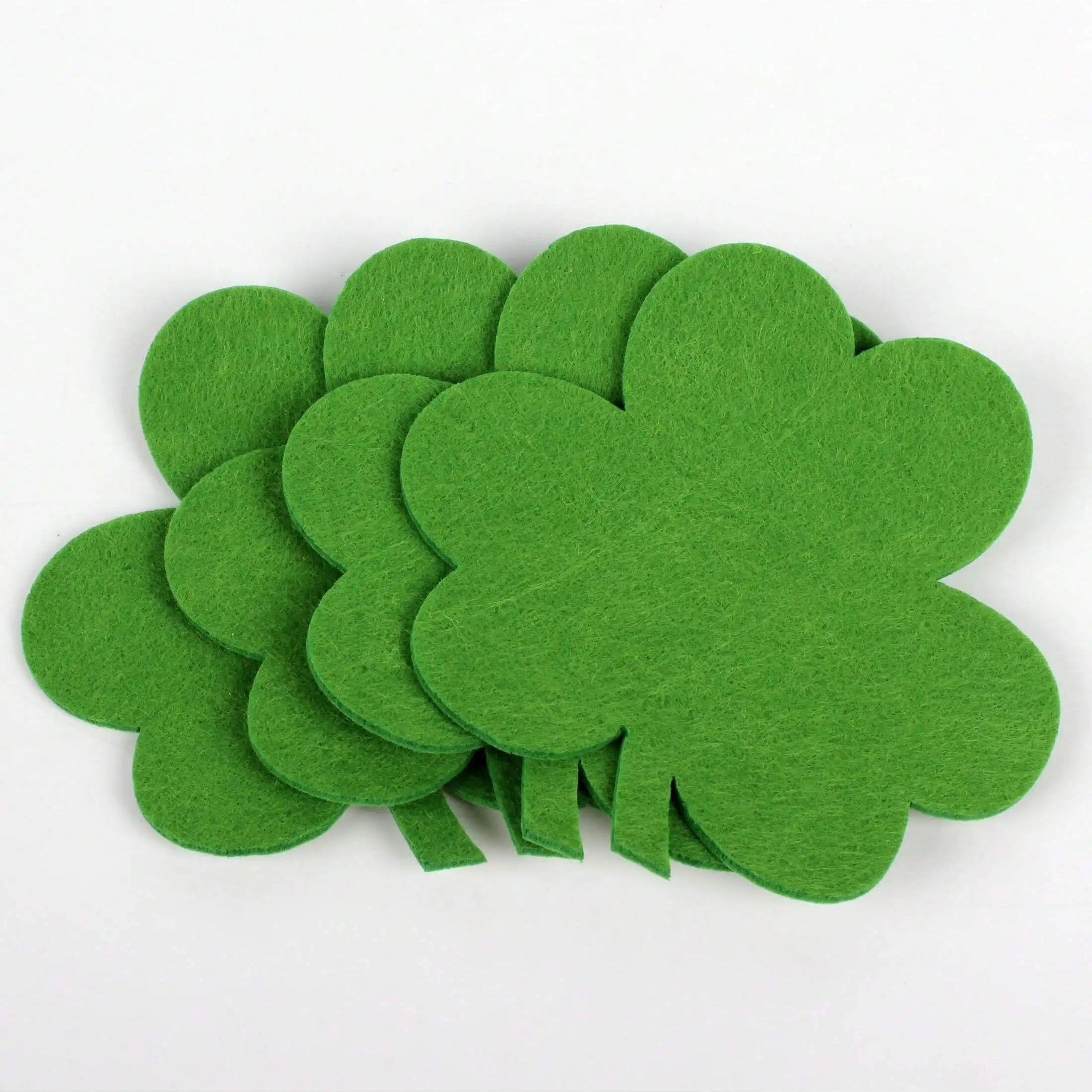 

4 штуки подставок в виде клевера, художественный дизайн, подставки на День святого Патрика, домашние подставки, простые подставки для чашек L&plant