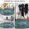 Boho Style Black White Bee Area Rug Anti-slip Floor Mat for Living Room Bedroom Home Decor Vintage Ethnic Pattern Carpet