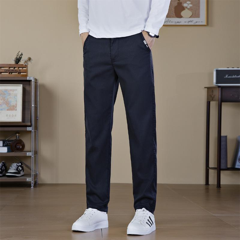 Pants Men's Autumn and Winter New Men's Business Casual Pants Men's Loose Straight Elastic Pants