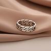 New Personality Chain Retro Simple Personality 925 Sterling Silver Jewelry Braided Exquisite Opening Rings    R086