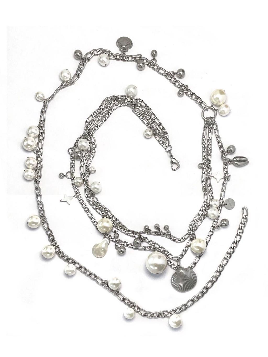 Ethnic Style Multilayer Shell Pendant Waist Chain For Women Summer Festival Jewelry