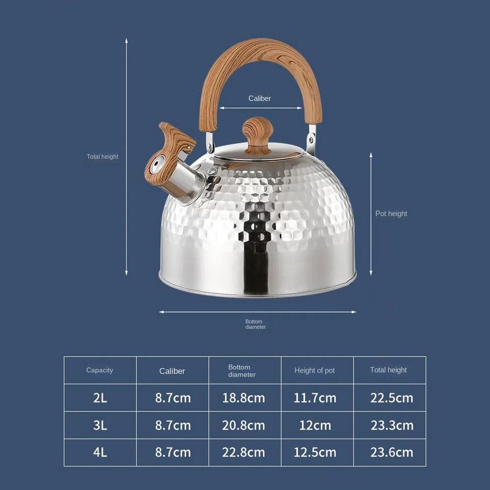 With Anti-scald Handle Stove Gas Water Kettle Teapot for Trips  Gas Induction Cooker