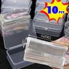 10/3 vnt. Skaidrios plastikinės dėžutės Kortų žaidimų konteineris Sandėliavimo dėklas Pakuotė Pokerio žaidimo kortų dėžutė Stalo žaidimų kortų organizatorius