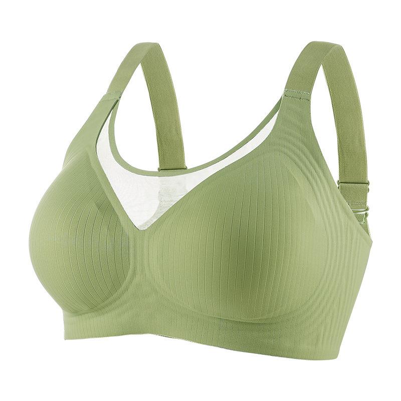 Large-sized Seamless Underwear for Women Thin Anti-glare Bra Strapless Bra Without Underwire Sports Vest Bra Push Up Bra