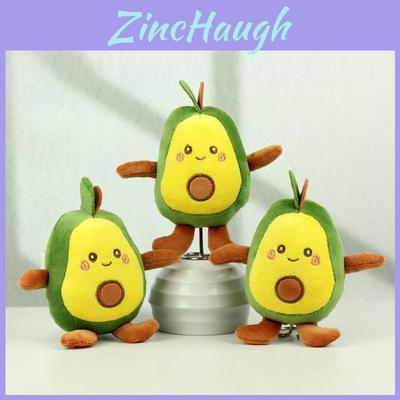 Entzückender Vier-Zoll-Avocado-Plüschtier-Schlüsselanhänger Niedlicher Rucksackanhänger Geschenk für Kinder