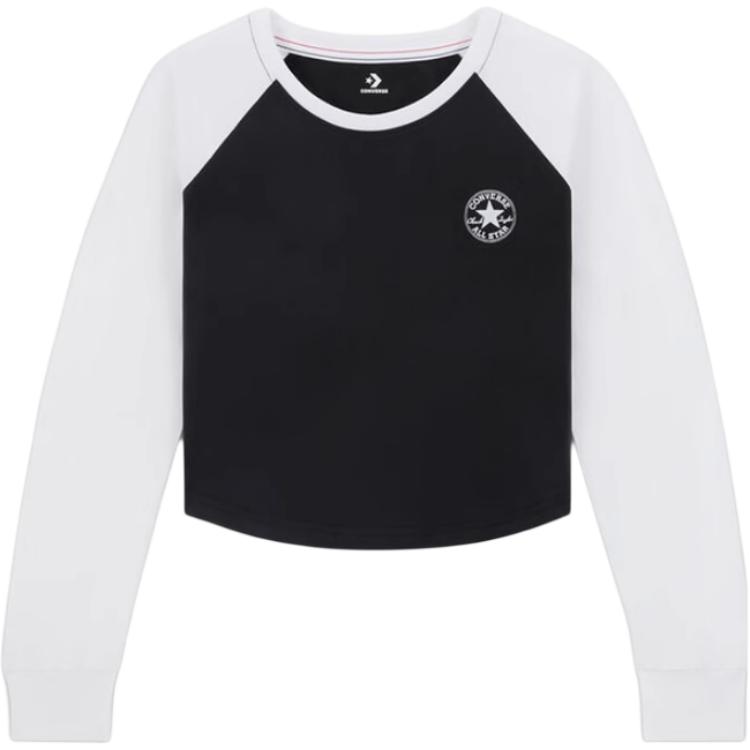 

New Converse T Shirts Women s Black 10027571-A01 S