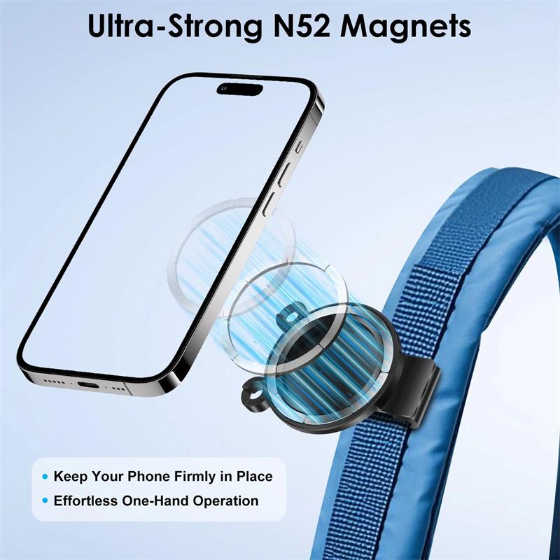 Magnetic Belt Clip Holder Mobile Phone Holder Backpack Clip Metal Hook Spring Rope For Magsafe Iphone Accessories
