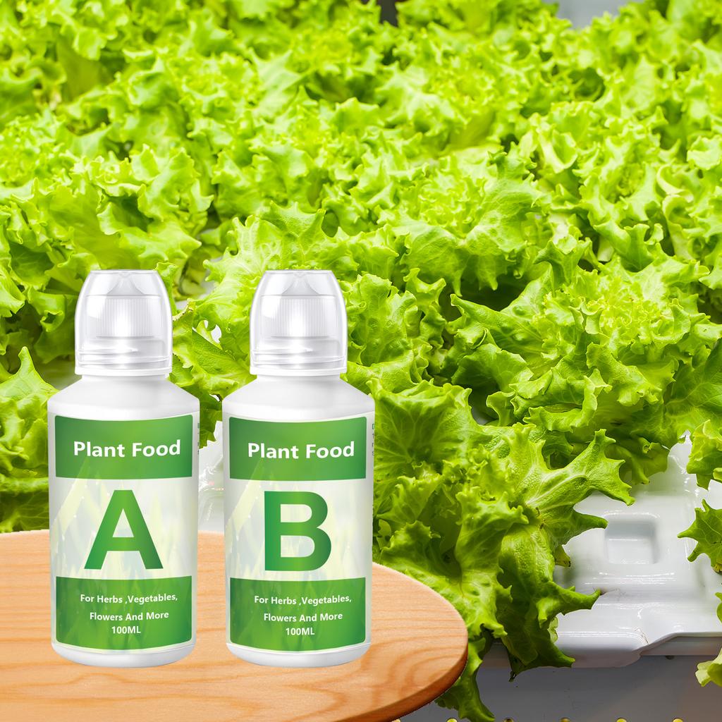 2/4pcs/Box General Hydroponic Nutrient Plant Fertilizer A and B Solution Kit for Vegetable Fruit Flower Plant Growing Nutrients
