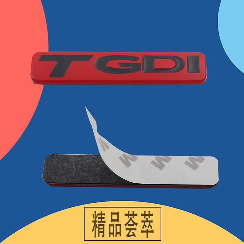 ABAB1 For Sonata Elantra Tucson IX25 IX35 3D Premium TGDI Letters Car Fender Trunk Rear Bonnet Nameplate Decal Emblem Badge Sticker