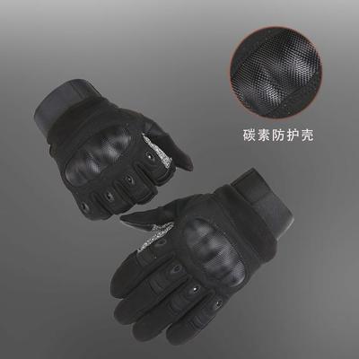 Tactical Gloves Full Finger Touch Screen Carbon Fiber Shell Joint Protection Non-slip and Anti-cut Men's Outdoor Fitness Riding Half Finger Gloves