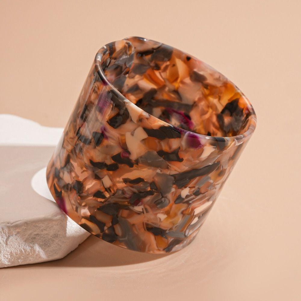 Bohemian Open Wide Bracelet Europe American Style Smudged Hand Ring Acelete Plate Bangle  Girls