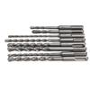 8Pcs Hammer Drill Bit Carbide Tip 2 Flute Drilling Tool Set Kit for Concrete