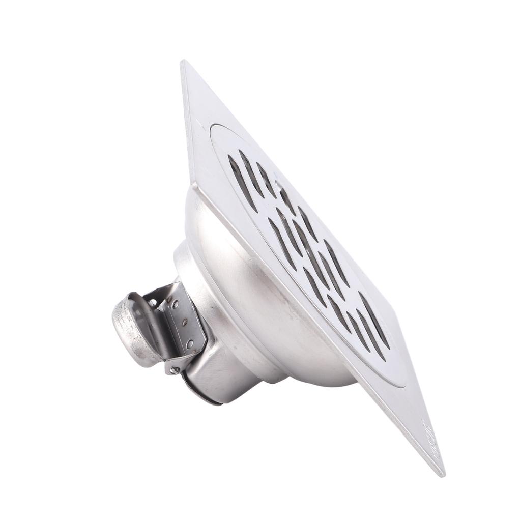 Thick Stainless Steel Square AntiOdor Bathroom Floor Drain Cover Waste Gate Shower Drainer