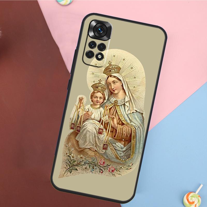 Immaculate Virgin Mary And Jesus Case For Xiaomi Redmi Note 11 Pro 11S 8 9 12 10 Pro 10S 9S Redmi 9 10 12C 9C 10C Back Cover
