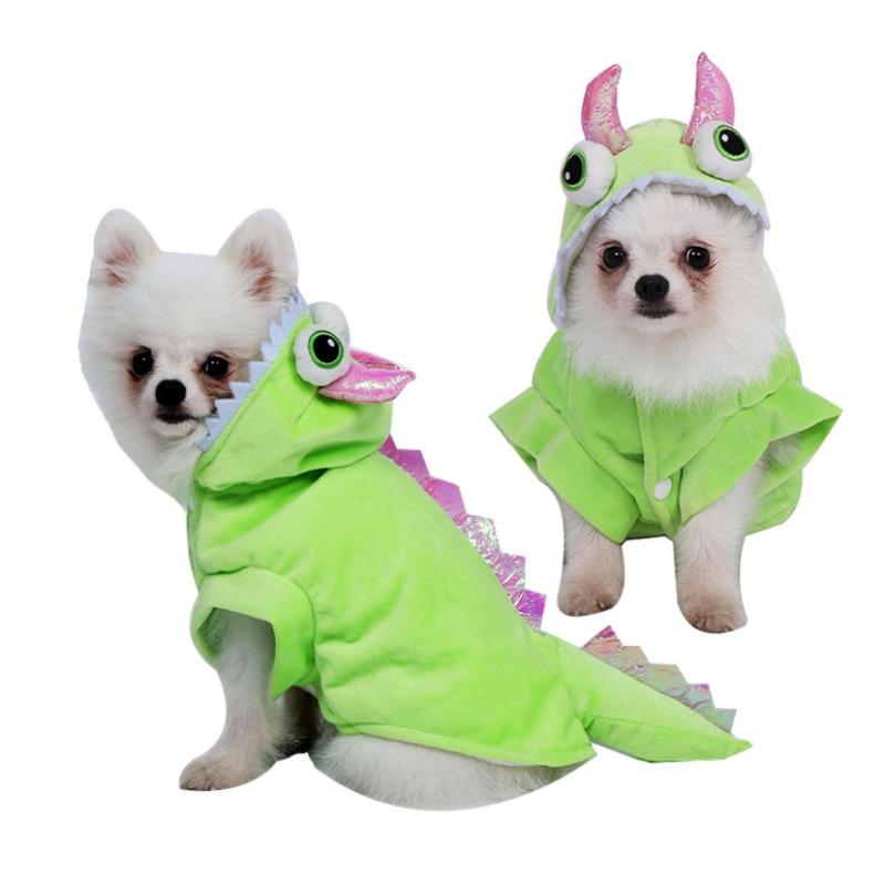 New Pet Clothes, Halloween Dog Clothes, 3D Elf Pterosaur Pet Transformation Outfits, Autumn and Winter Personalized Funny Outfits