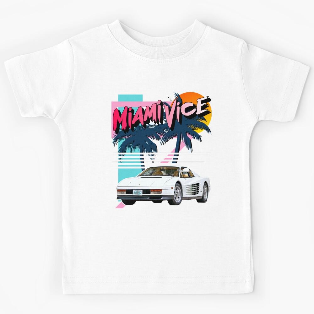 Retro Miami Vice 80s Tribute Kids T-Shirt 120