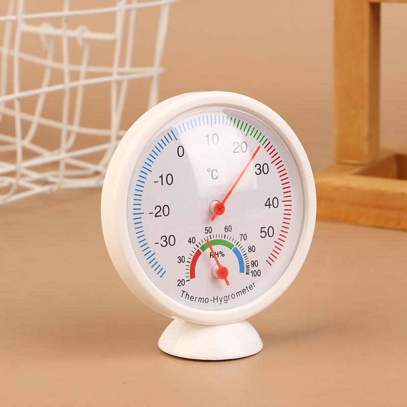Mini Round Pointer Thermometer Hygrometer Bell Shaped Analog Hygrometer Humidity Watch -30-50 Celsius Degree For Garden