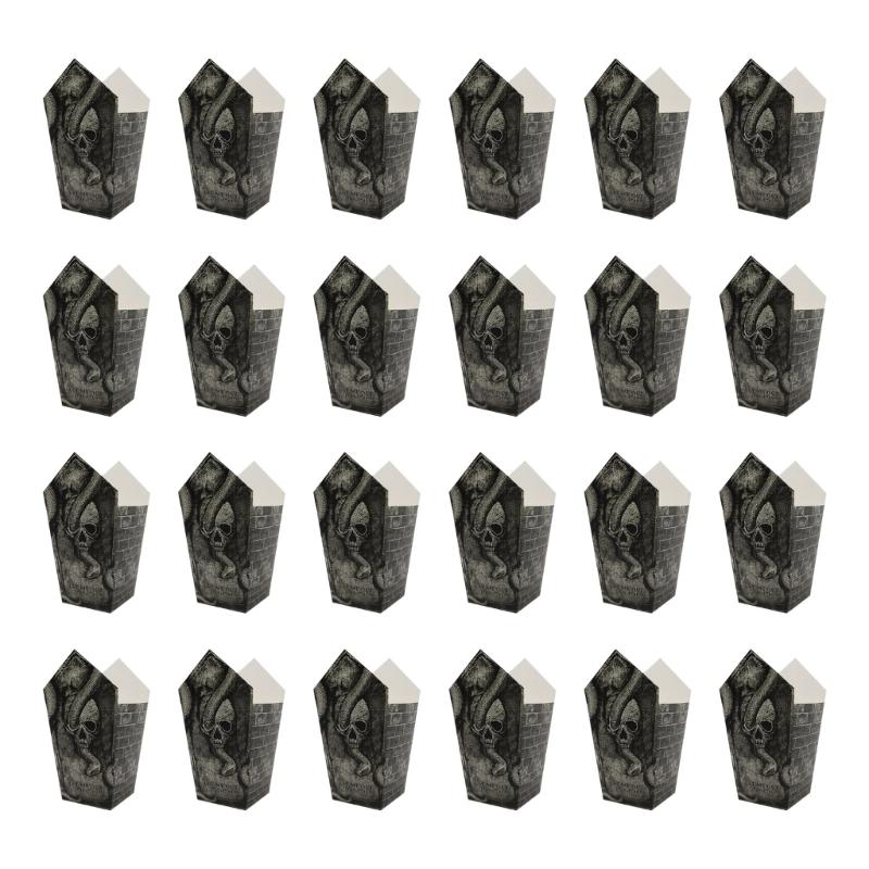 

24 штуки Хэллоуинские коробки-гробы для конфет 3D-дизайн надгробия Контейнеры для украшения вечеринки