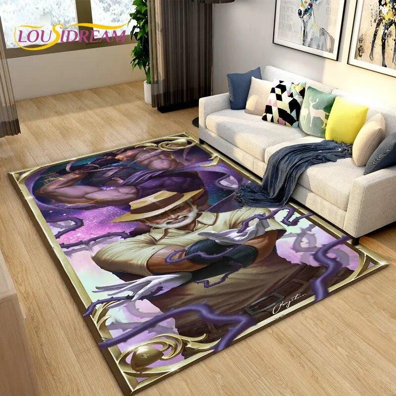 Jojo's Bizarre Adventure Anime-Teppich, Teppich für Wohnzimmer, Schlafzimmer, Sofa, Fußmatte, Dekoration, rutschfeste Bodenmatte für Kinderspiele