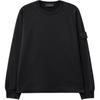 STONE ISLAND Ghost Series SS25 Ghost Pieces Black Label Leichtes Baumwoll-Rundhals-Sweatshirt Unisex Sweatshirt K1S1561000-11S00F3-V0029