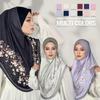 Muslim Hijabs Women Head Wrap Square Scarf Floral Print Turban Cap