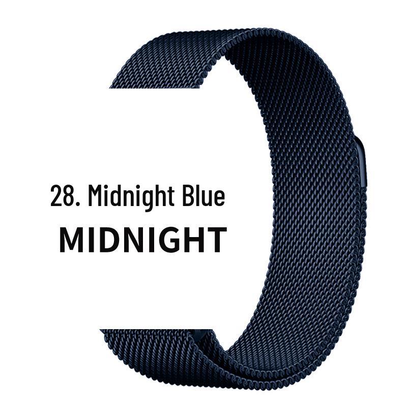 Compatible Stainless Steel Milanese Magnetic Band for Apple Watch Series 1-9 & SE.