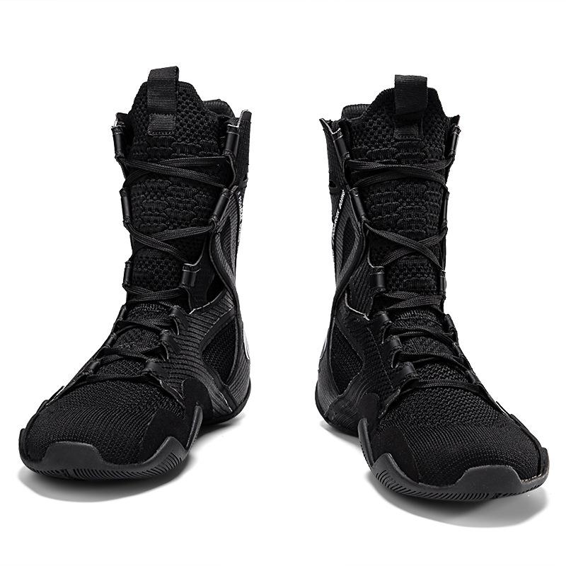 High Tube Boxing Shoes Men Women Super Light Pro Combat Athletic Breathable Fighting Sneakers Wrestling Boots